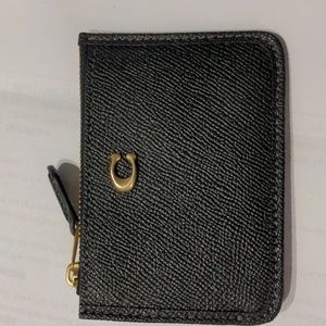 Coach Crossgrain Mini ID Skinny Leather  Wallet
